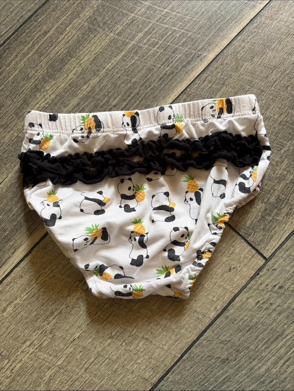 Magnetic Me Black & White Panda Pineapple Dress Set